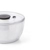 OXO Good Grips 1351580V2MLNYK Essoreuse à Salade Transparent/Blanc, Plastique, Grand & Shaker à Vinaigrette
