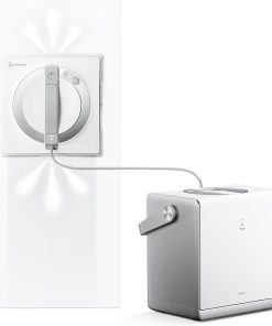 ECOVACS WINBOT W2 Pro Omni Robot Nettoyeur de vitres avec Station Multifonction, se Recharge Pendant Le Fonctionnement, buse à Triple Embout, système de Protection à 12 Niveaux