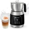 Mousseur à lait Maestri House, 12 en 1 600 ml Mousseur à lait électrique avec température et force de mousse variables, commande Smart Touch, pour Latte Cappuccino, Chocolat chaud, Lait chaud