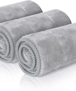 Masthome Lot de 3 têtes de Balai à Franges Plates, lavables en Microfibre, absorbantes et idéales pour Les sols Lisses, pour Les serpillières et Les serpillières