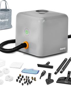 Dupray Neat Plus – Nettoyeur Vapeur Polyvalent Haute Performance avec 40 Accessoires Inclus pour Sols, Carrelage, Joints, Tapis, Canapés, Maison et Plus (Neat Plus + 40 pieces)