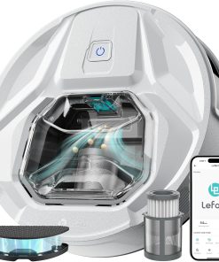 Lefant M320 Aspirateur Robot, 6000Pa d'Aspiration, Évitement Précis des Obstacles, Détection de Tapis, Zones Interdites, Idéal pour Les Poils d'animaux, Cheveux et Sols Durs Tapis, Contrôle App/Alexa