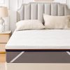 Surmatelas Mémoire de Forme 160x200cm – 10CM Gel Infusé, Mousse Haute Densité, Surmatelas Ergonomique Respirant avec Housse Hypoallergénique Amovible et Lavable