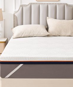 Surmatelas Mémoire de Forme 160x200cm – 10CM Gel Infusé, Mousse Haute Densité, Surmatelas Ergonomique Respirant avec Housse Hypoallergénique Amovible et Lavable